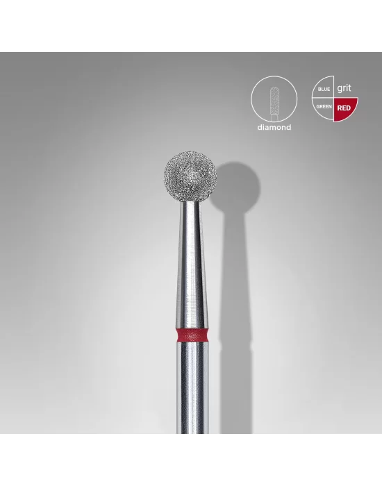 Elmas Küre Freze, Kırmızı, Çap 4 mm