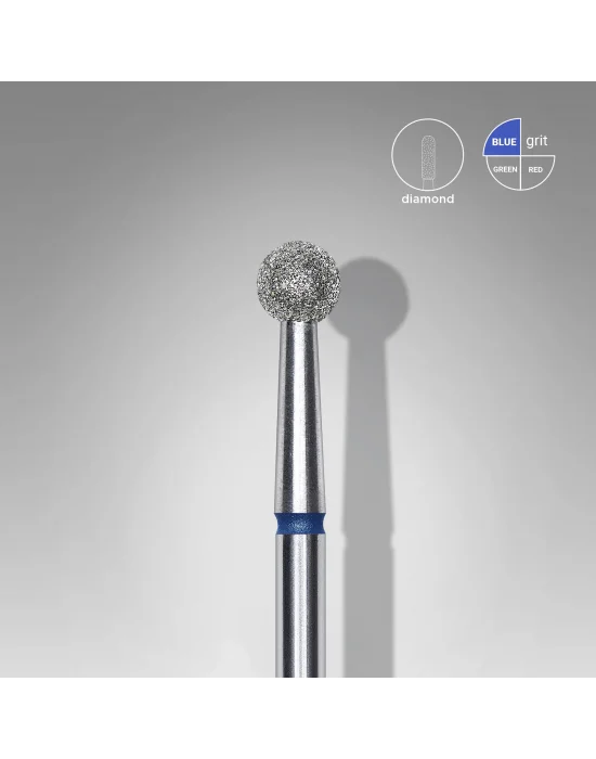 Elmas Küre Freze, Mavi, Çap 4 mm