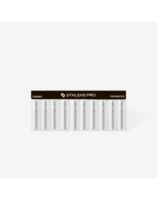 Elmas Sivri Alev Freze, Kırmızı, Çap 2,1 mm, Çalışma Kısmı 8 mm