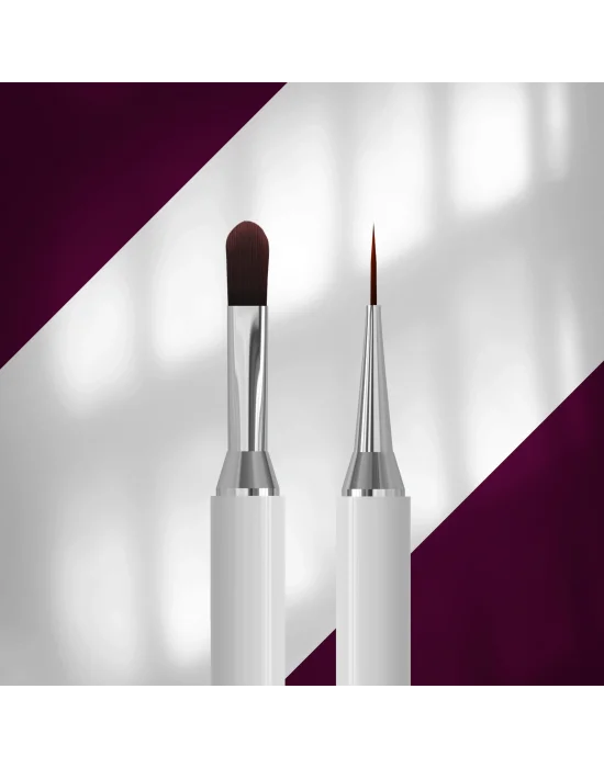 Exclusive çift taraflı jel fırçası 11 mm / liner 12 mm