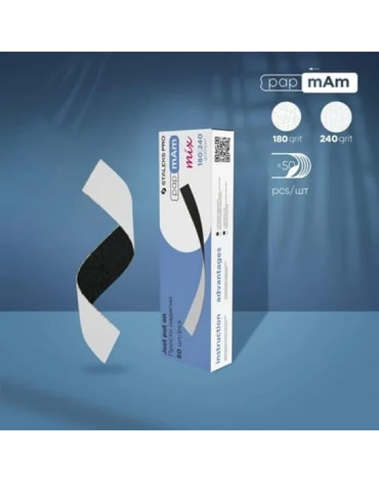 EXPERT Yedek PapmAm Mix Çift Taraflı Törpüler, 180/240 Grit (50 Adet)