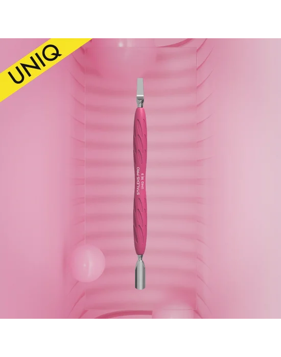 Gummy UNIQ 10 TYPE 5 Silikon Saplı Tırnak Eti İtici (Dar Yuvarlak İtici + Geniş Düz Bıçak)