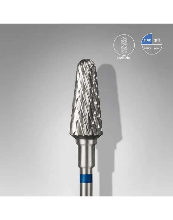 Sert Alaşım Kesik Koni Freze, Mavi, Çap 6 mm / Çalışma Kısmı 14 mm, Adet