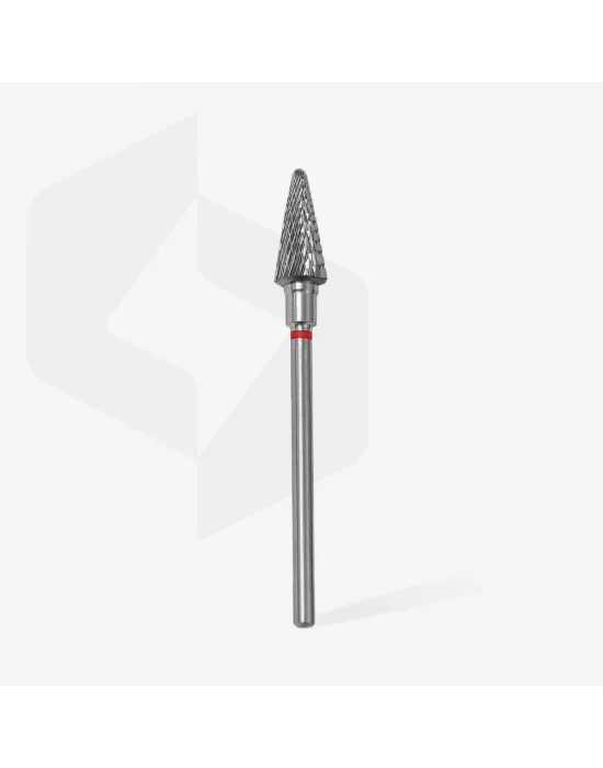 Sert Alaşım Koni Freze, Kırmızı, Çap 6 mm / Çalışma Kısmı 14 mm, Adet