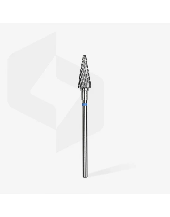 Sert Alaşım Koni Freze, Mavi, Çap 6 mm / Çalışma Kısmı 14 mm