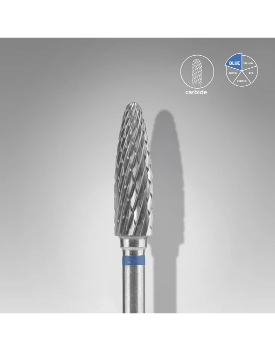 Sert Alaşım Mısır Freze EXPERT, Mavi, Çap 4 mm / Çalışma Kısmı 14 mm