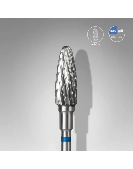 Sert Alaşım Mısır Freze, Mavi, Çap 5 mm / Çalışma Kısmı 13 mm
