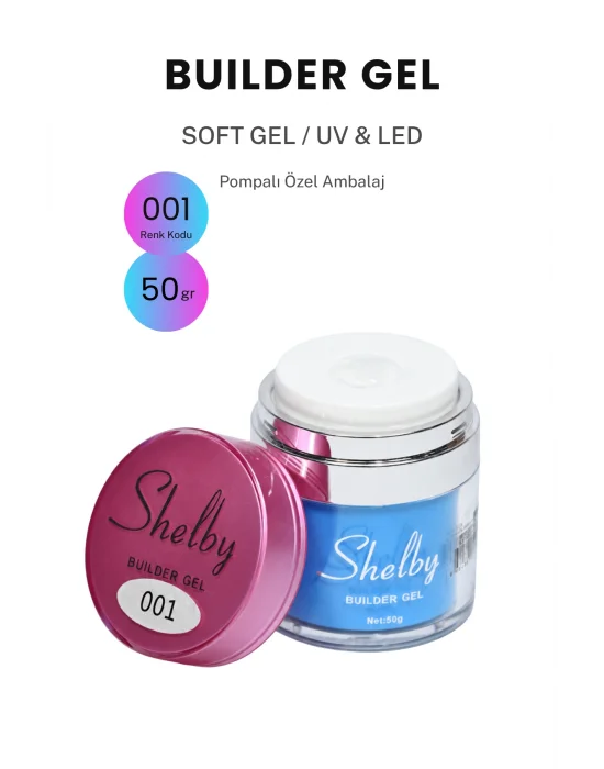 SHELBY 01 - 50 Gr. YENİ POMPALI BUILDER GEL