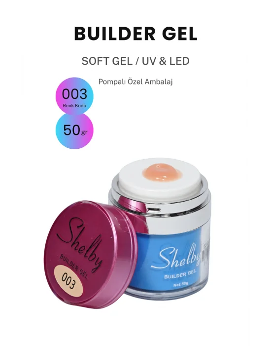 SHELBY 03 - 50 Gr. YENİ POMPALI BUILDER GEL