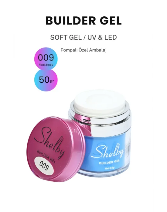 SHELBY 09 - 50 Gr. YENİ POMPALI BUILDER GEL