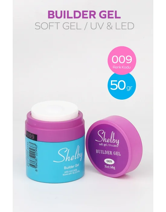 SHELBY 09 - 50 Gr .POMPALI SOFT SİMLİ BUILDER GEL