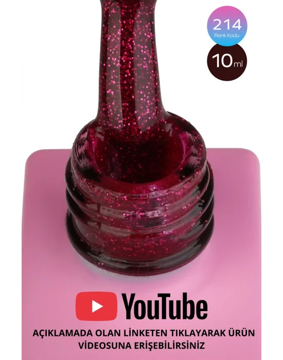 SHELBY 10 ML. A214 IŞILTILI RENKLİ KALICI OJE