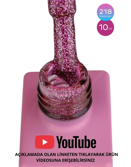 SHELBY 10 ML. A218 IŞILTILI RENKLİ KALICI OJE