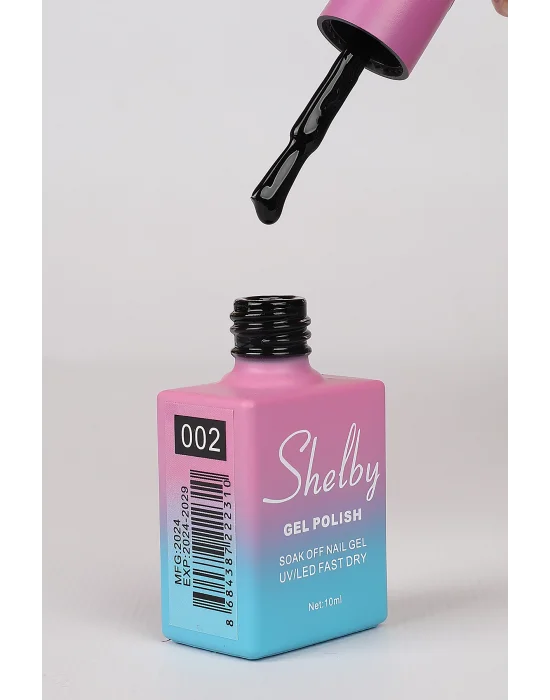 SHELBY 10 ML. A002 SÜPER SİYAH KALICI OJE