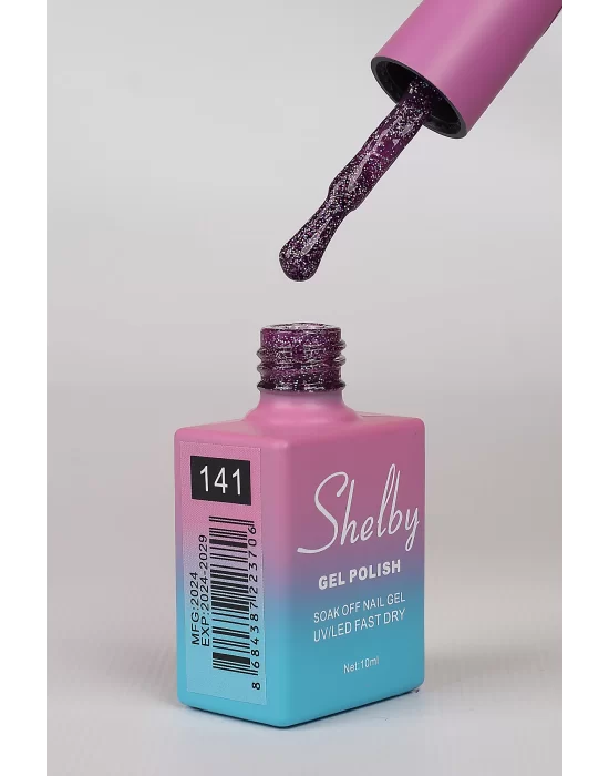 SHELBY 10 ML. A141 RENKLİ IŞILTILI KALICI OJE