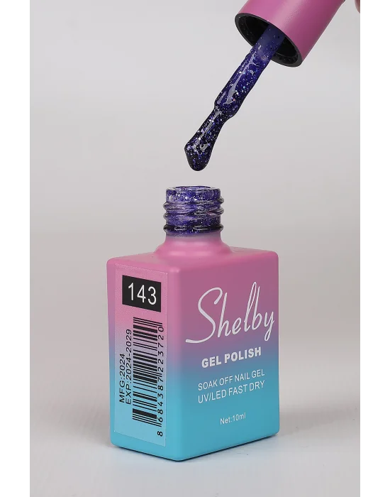 SHELBY 10 ML. A143 RENKLİ IŞILTILI KALICI OJE