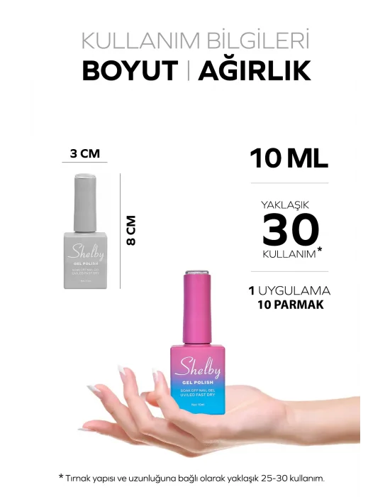 SHELBY 10 ML. A168 PASTEL RENK KALICI OJE