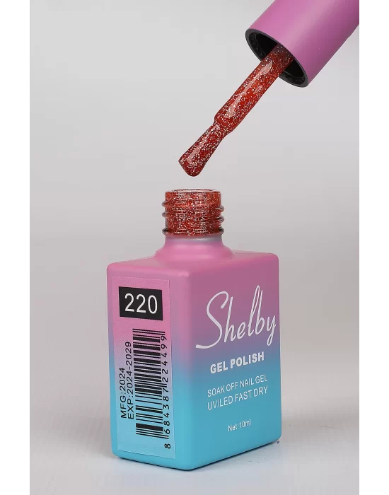 SHELBY 10 ML. A220 IŞILTILI RENKLİ KALICI OJE