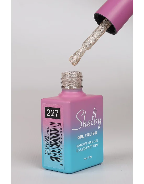 SHELBY 10 ML. A227 IŞILTILI RENKLİ KALICI OJE