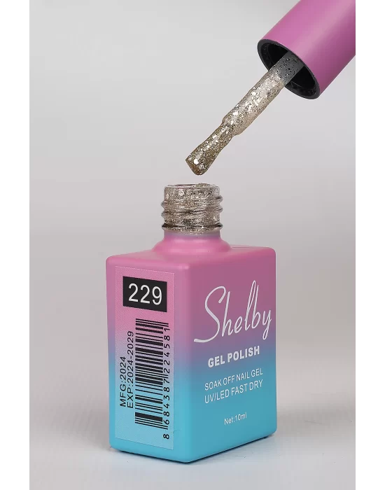SHELBY 10 ML. A229 IŞILTILI RENKLİ KALICI OJE