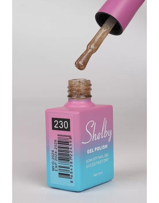 SHELBY 10 ML. A230 IŞILTILI RENKLİ KALICI OJE