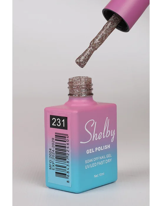 SHELBY 10 ML. A231 IŞILTILI RENKLİ KALICI OJE