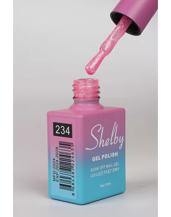 SHELBY 10 ML. A234 IŞILTILI RENKLİ KALICI OJE