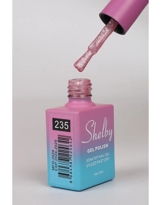 SHELBY 10 ML. A235 IŞILTILI RENKLİ KALICI OJE