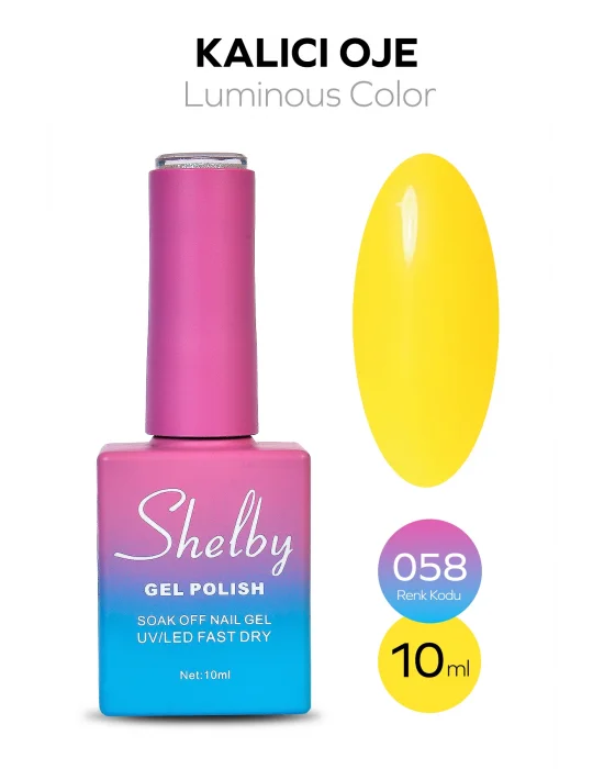 SHELBY 10 ML. A058 LUMINOUS PARLAK KALICI OJE