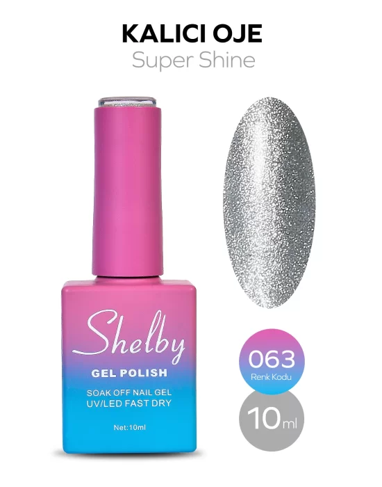 SHELBY 10 ML. A063 SÜPER IŞILTILI KALICI OJE