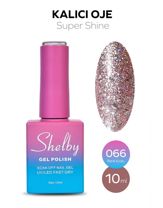 SHELBY 10 ML. A066 SÜPER IŞILTILI KALICI OJE