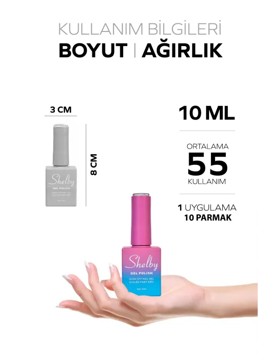 SHELBY 10 ML. A139 İNCİ TOZU KROM KALICI OJE
