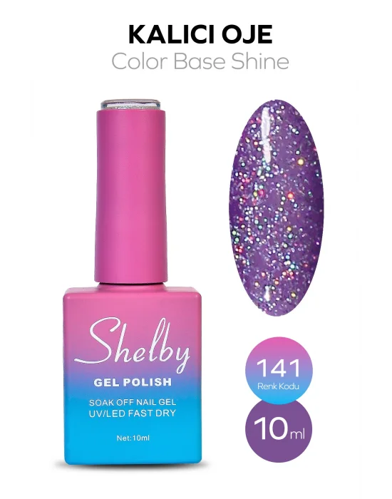 SHELBY 10 ML. A141 RENKLİ IŞILTILI KALICI OJE