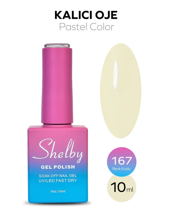SHELBY 10 ML. A167 PASTEL RENK KALICI OJE