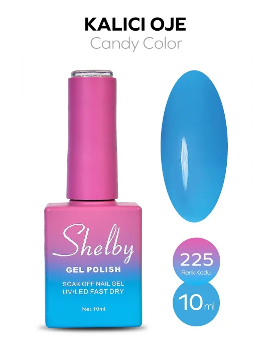 SHELBY 10 ML. A225 CANDY (ŞEFFAF )KALICI OJE
