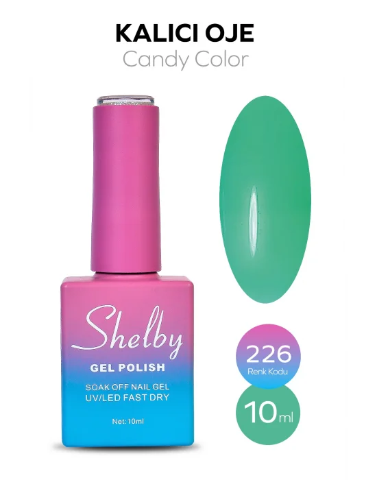 SHELBY 10 ML. A226 CANDY (ŞEFFAF )KALICI OJE