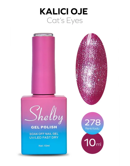 SHELBY 10 ML. A278 KEDİ GÖZÜ KALICI OJE