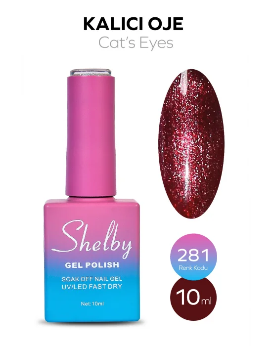 SHELBY 10 ML. A281  KEDİ GÖZÜ KALICI OJE