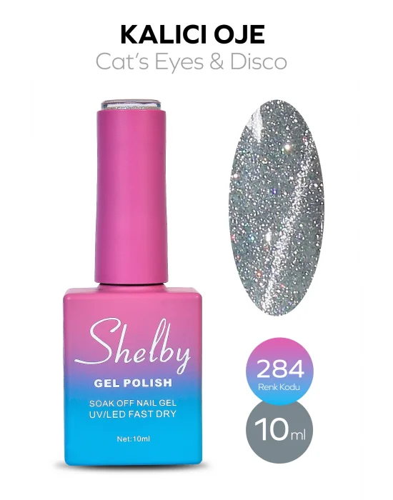 SHELBY 10 ML. A284 DİSCO & KEDİ GÖZÜ KALICI OJE