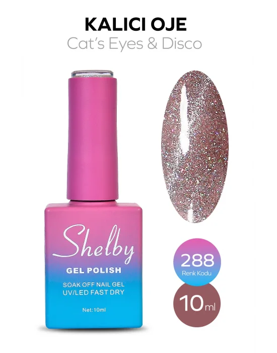 SHELBY 10 ML. A288 DİSCO & KEDİ GÖZÜ KALICI OJE