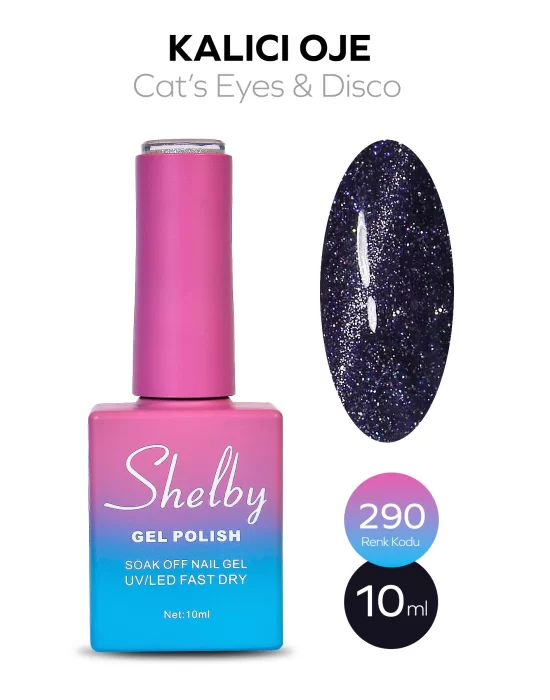 SHELBY 10 ML. A290 DİSCO & KEDİ GÖZÜ KALICI OJE