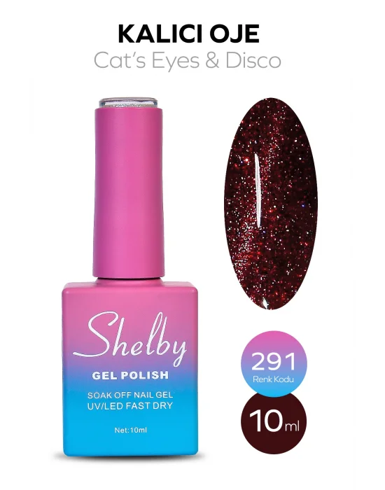 SHELBY 10 ML. A291 DİSCO & KEDİ GÖZÜ KALICI OJE