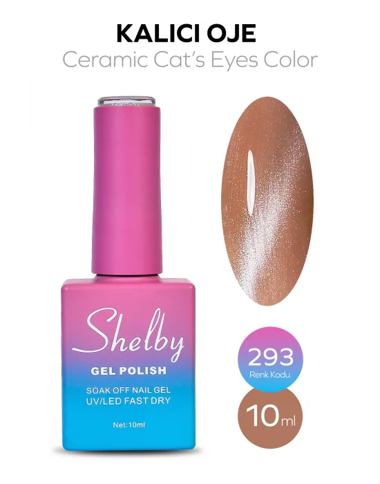 SHELBY 10 ML. A293 SERAMİK KEDİ GÖZÜ KALICI OJE