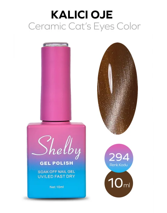 SHELBY 10 ML. A294 SERAMİK KEDİ GÖZÜ KALICI OJE
