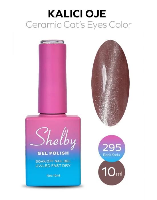 SHELBY 10 ML. A295 SERAMİK KEDİ GÖZÜ KALICI OJE