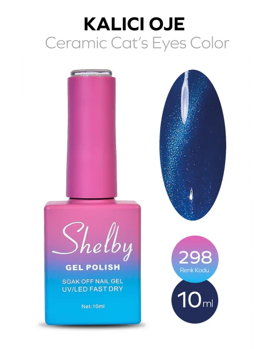 SHELBY 10 ML. A298 SERAMİK KEDİ GÖZÜ KALICI OJE