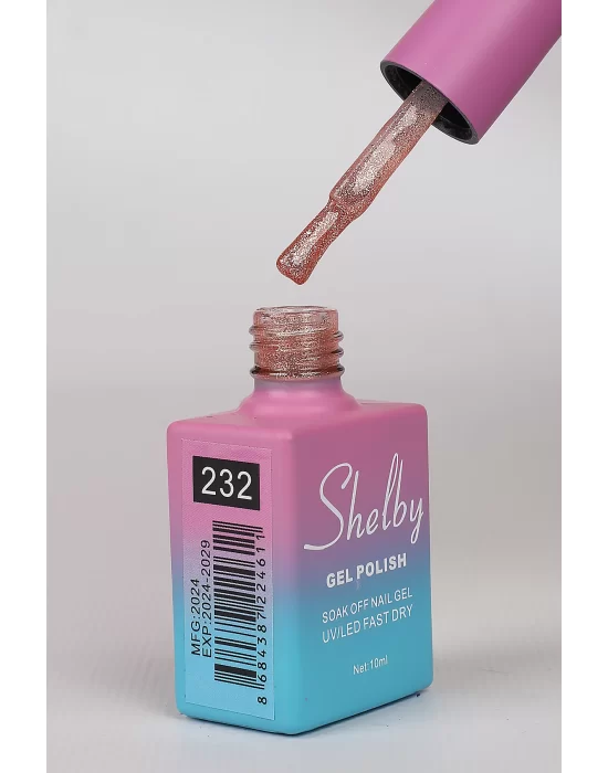 SHELBY 10 ML.A232 IŞILTILI RENKLİ KALICI OJE