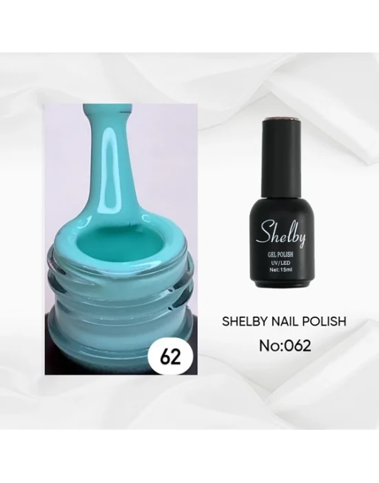 SHELBY 15 ML. 062 AÇIK TURKUAZ KALICI OJE