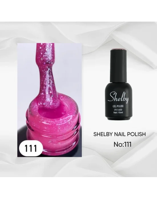 SHELBY 15 ML. 111 SİMLİ AÇIK PEMBE KALICI OJE