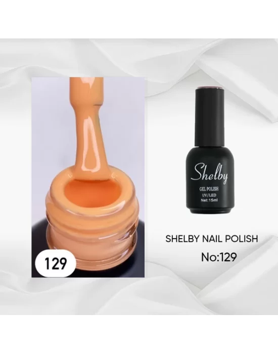 SHELBY 15 ML. 129 AÇIK TURUNCU KALICI OJE